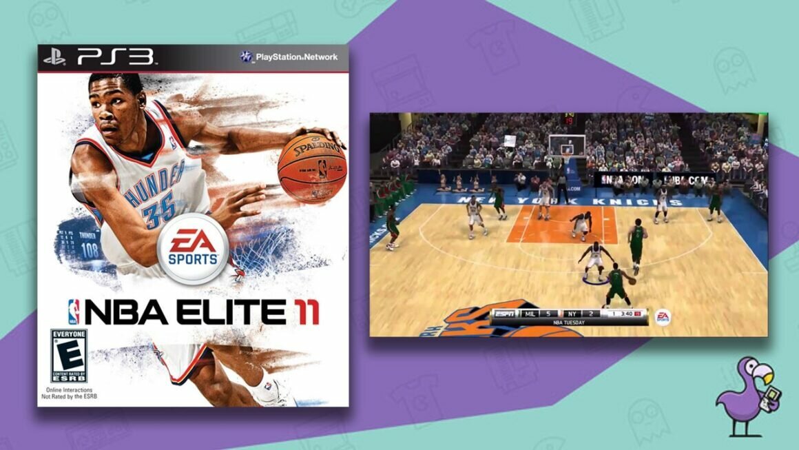 Jeux PS3 rares - Pochette de l’étui de jeu NBA Elite 11 PS3